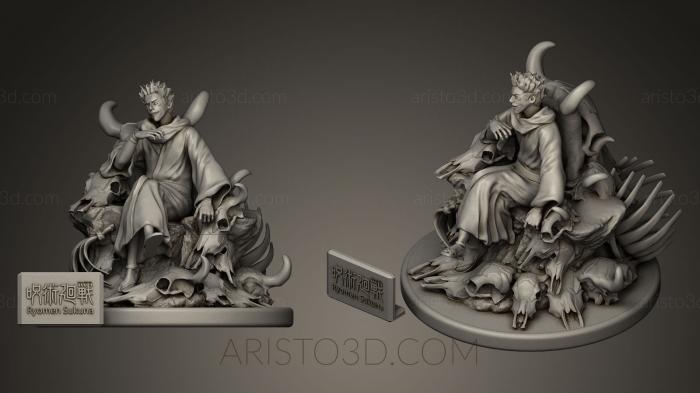 Figurines heroes, monsters and demons (STKM_0046) 3D model for CNC machine